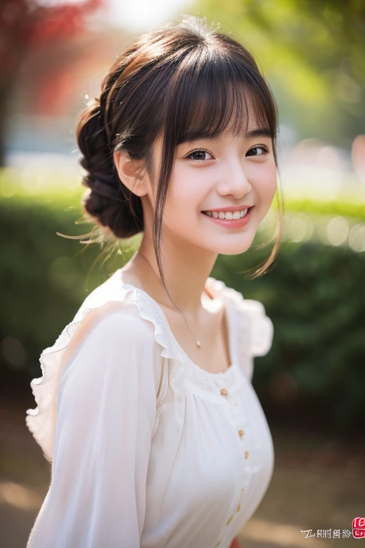 (8k、RAW Photos、highest quality、masterpiece:1.2)、(Realistic、Realistic:1.37)、Very detailed、超A high resolution、1 girl、View your audience、Beautifully detailed face、Laughter、narrow、(Slim waist) :1.3)、beautifully detailed skin、Skin Texture、Floating Hair、Professional Lighting、Human whole body、Shortcuts、Braided Hairstyles、Bob Hair、E Cup、smile、20-year-old、Red ribbon、Baby Face、子供っぽいsmile、Sappin'''、Moisturizing lips、Pale pink lips、Braided Hairstyles、Lace green underwear、Micro size underwear、Umbilical cord prolapse、D cup breasts、Cleavage、Cafe