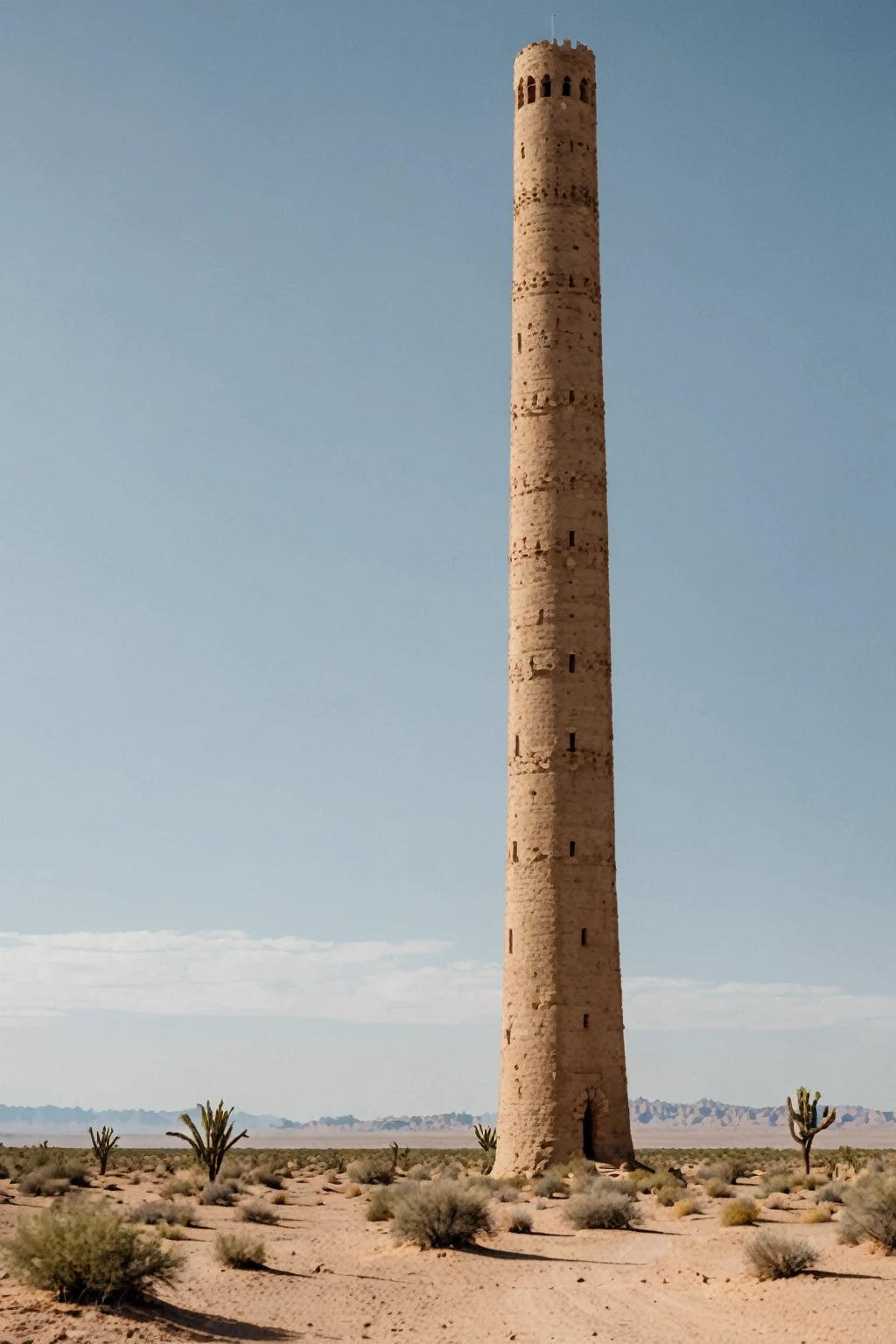 Tall tower in the desert