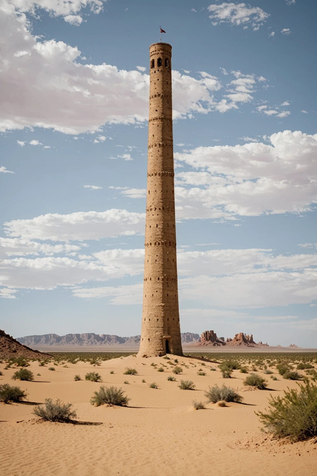 Tall tower in the desert