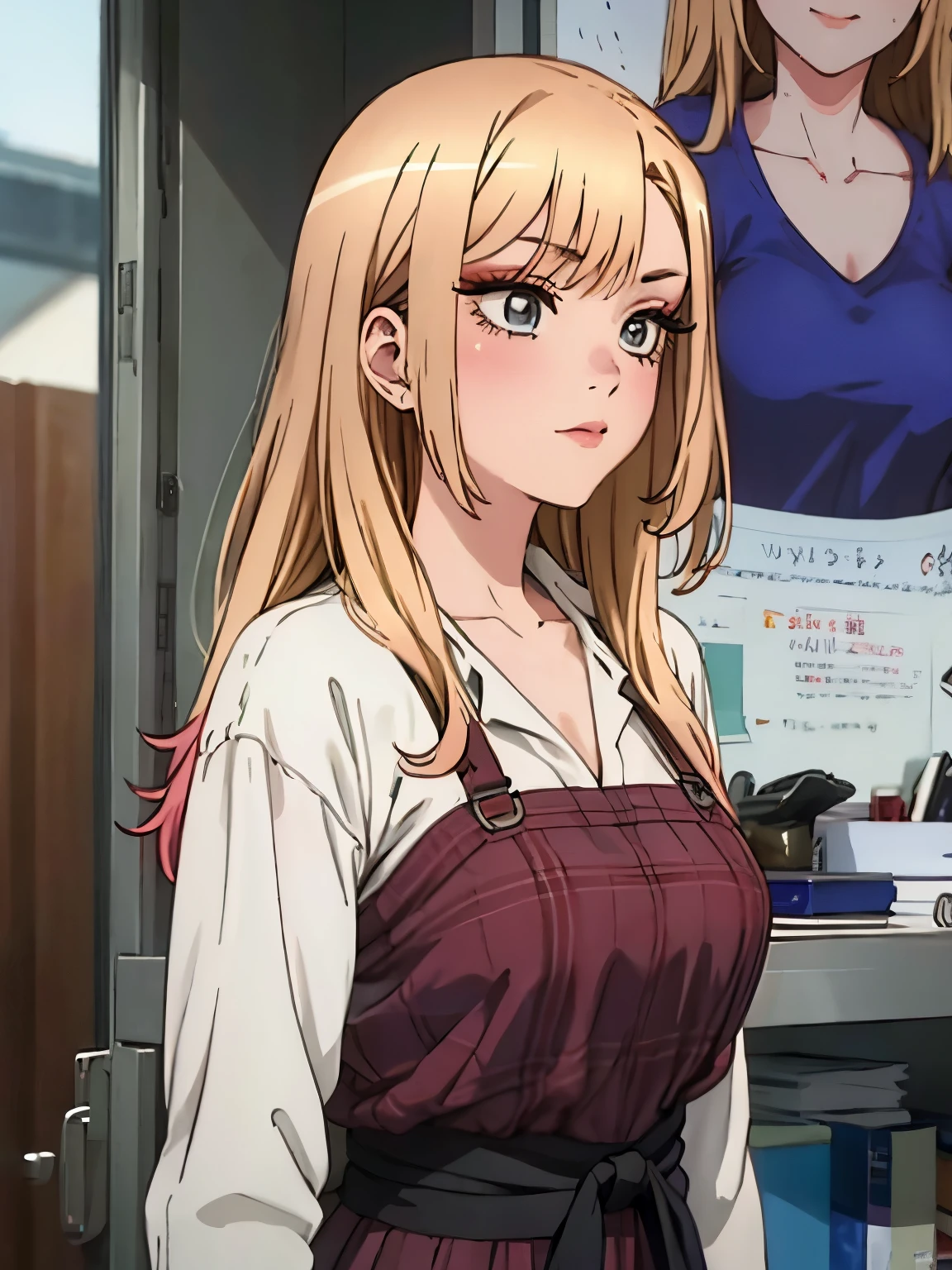 solo girl, marin kitawaga, blonde hair