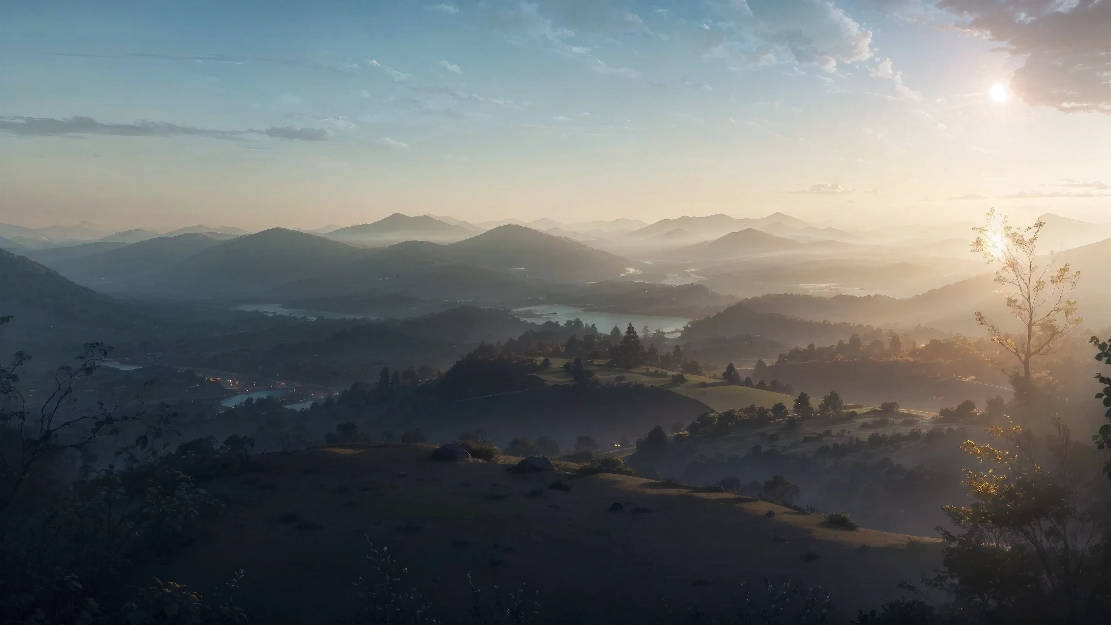 end of the world, epic realistic, (hdr:1.4), (muted colors:1.4), apocalypse, abandoned, neutral colors, morning, screen space refractions, (intricate details), (intricate details, hyperdetailed:1.2), artstation, cinematic shot, vignette, complex background, brown weed, Vast space, Covering a wide view, dead trees, lifeless, Apocalypse, black trees