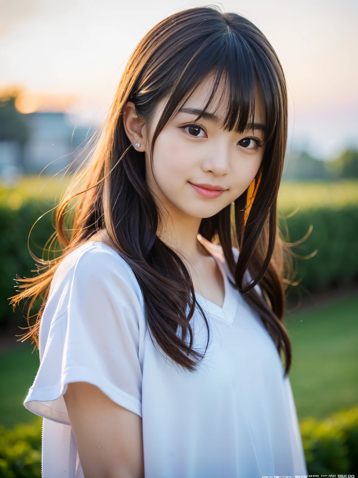 (Best-quality, Masterpiece, Ultra-High-Resolution, (Photorealistic:1.4), Raw Photo, depth of field, professional lighting, perfect anatomy, extremely details), 1girl, 15-years-old, the most famous Japanese idol, (((wearing Threadbare-clothes, detailed Threadbare-clothes))), (extremely cute face like the most popular Japanese idol, ((extremely cute and extremely big eyes)), extremely beautiful skins), extremely cute hair, extremely cute long-eyelashes, extremely cute lips, looking at viewer, innocent smile