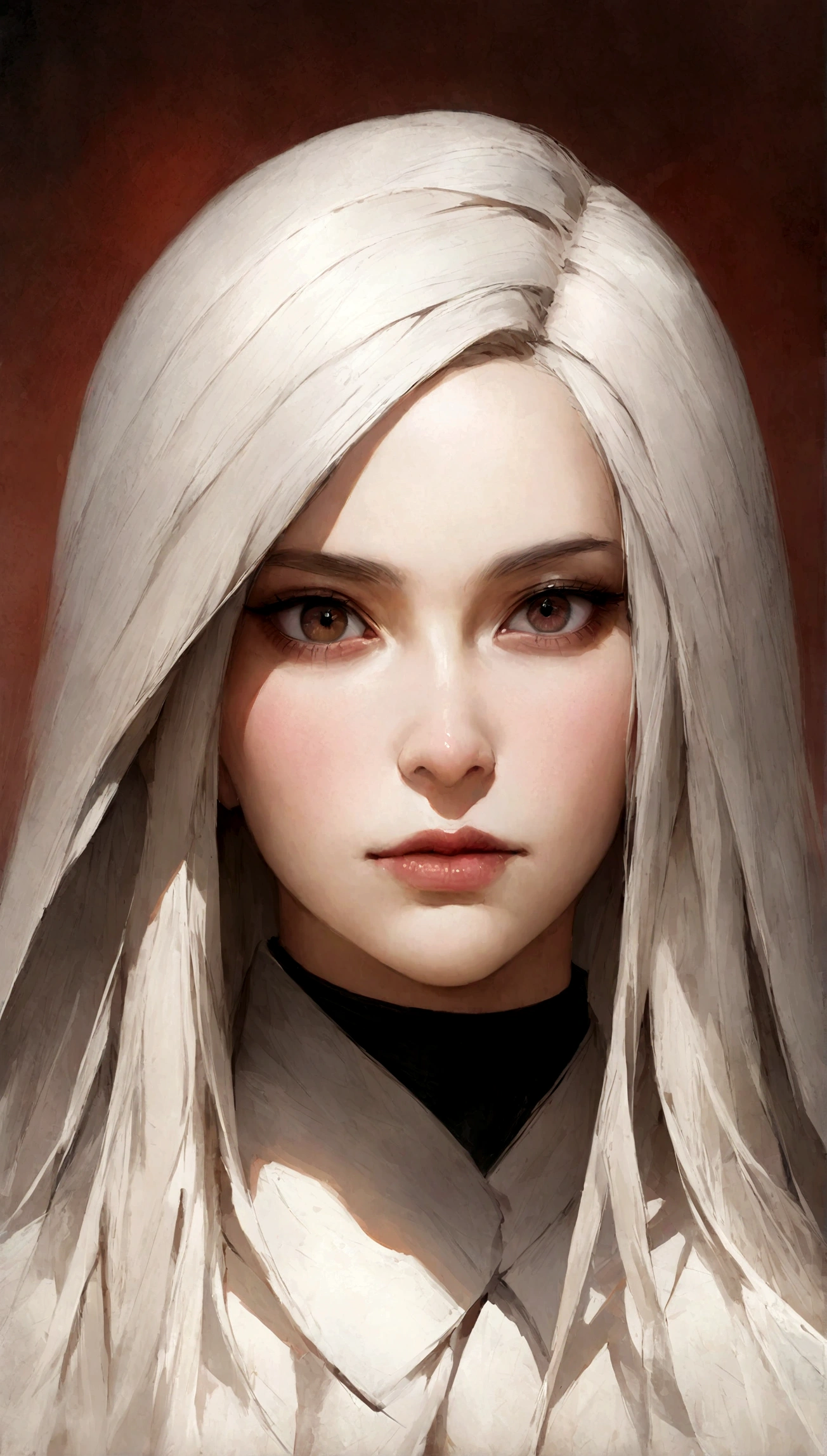 Retrato de Femme_Fatal, Long_cheveux, Realism, qui regarde la caméra