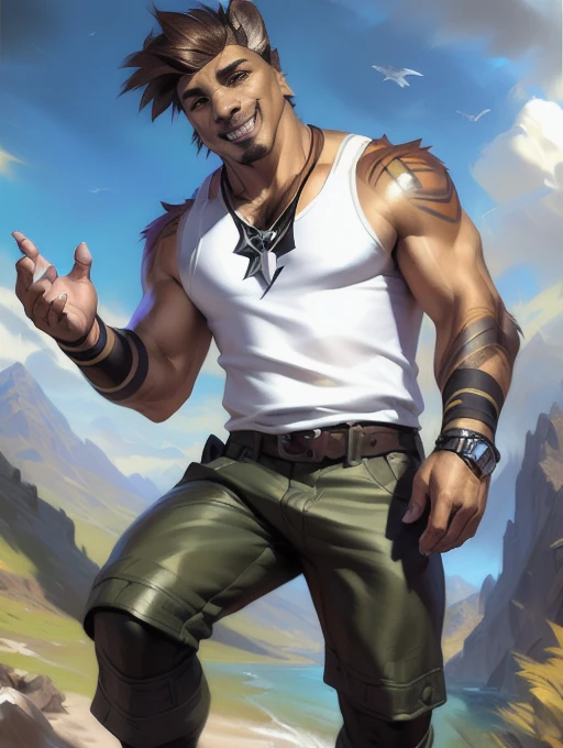 Vector design, punkcore, (by Michael & Inessa Garmash, Ruan Jia, Pino Daeni, by taran fiddler and chunie and meesh), ((sharp/sharp focal detail of texture)), dinosaur wearing modern white and blue sneakers, ele usando jaqueta de couro preto brilhoso desabotoada, He has his arms open, gesturing with his hands towards the viewer, communicating with hands, fotografia de Corpo completo imagem de corpo inteiro, He doesn't wear clothes, nudez, pelado, now,