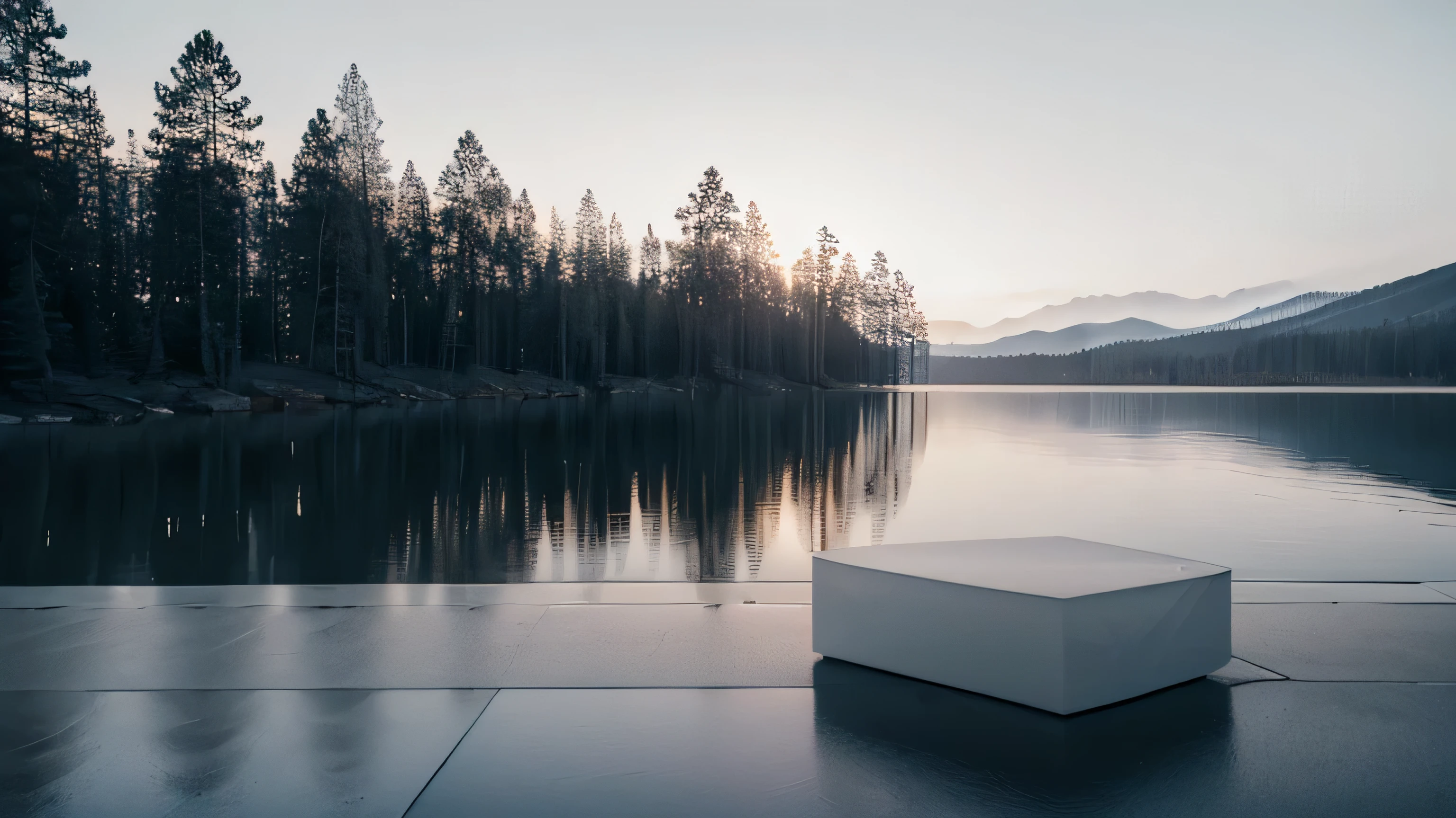 a calm gray minimalistic account cover, simple clean design, abstract geometric shapes, soft textures, minimalist landscape, peaceful atmosphere, digital art, 3d render, ray tracing, high quality, photorealistic, (best quality,4k,8k,highres,masterpiece:1.2),ultra-detailed,(realistic,photorealistic,photo-realistic:1.37)