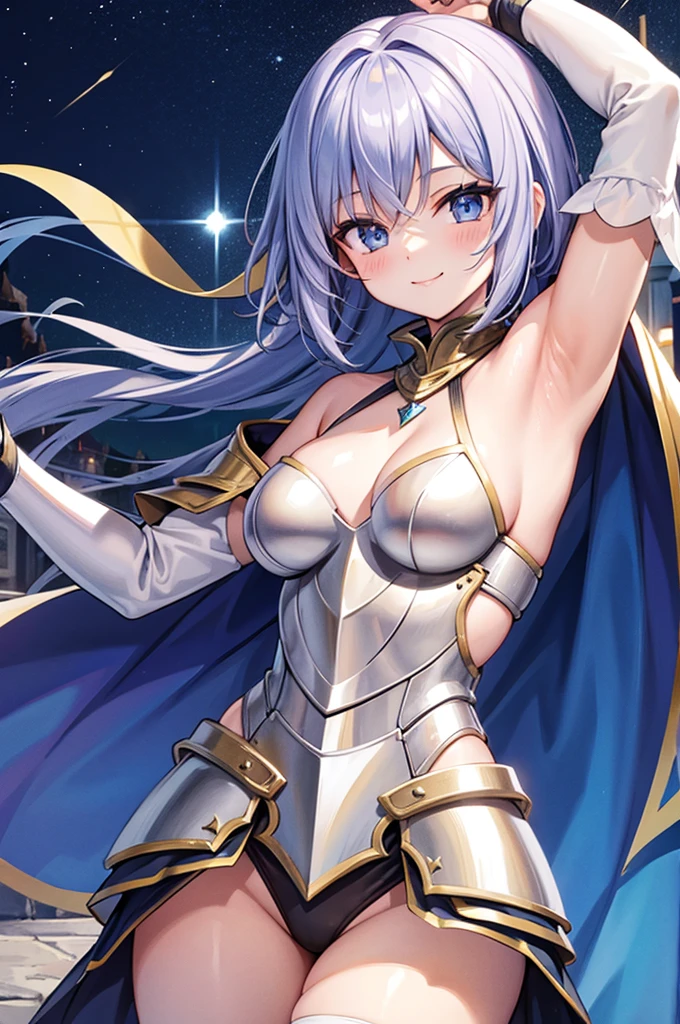 Armpit、female knight、smile