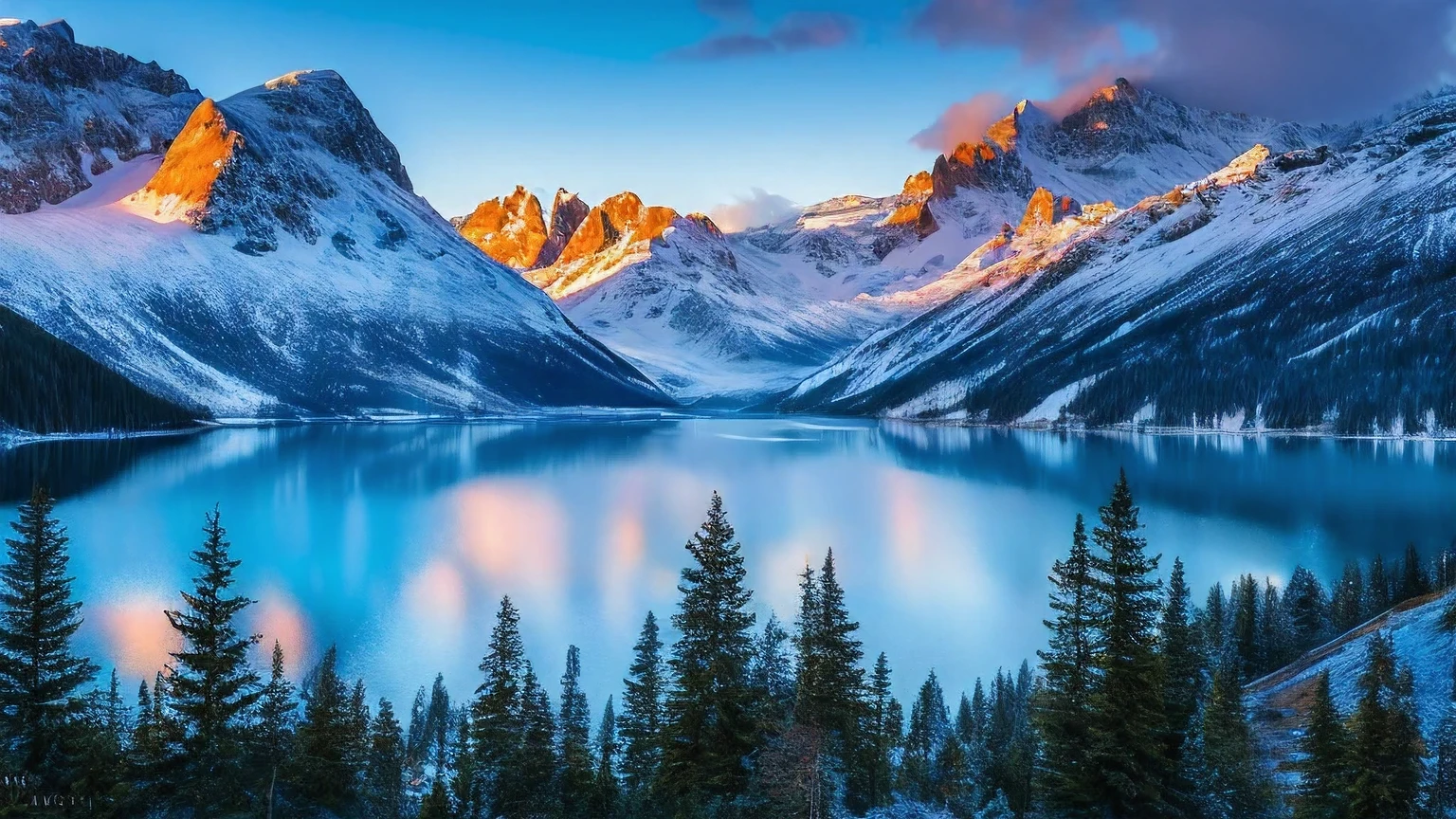 A Norwegian foggy Fjord in the winter, sunset, snowy mountains in the background, fog, pair, coming from blue hot water, The water is blue, snow, ice everywhere, magical forest, mystical, (Nordic Gods mystical vibes:1.2), Watering can SL2 + Leica Vario-Elmarit-SL 24-70 f/2.8 ASF , 16K, ultra high resolution.Photorealistic, UHD, masterpiece, RAW, kinematics,HDR,High Definition Image,incredibly realistic Norwegian landscape,