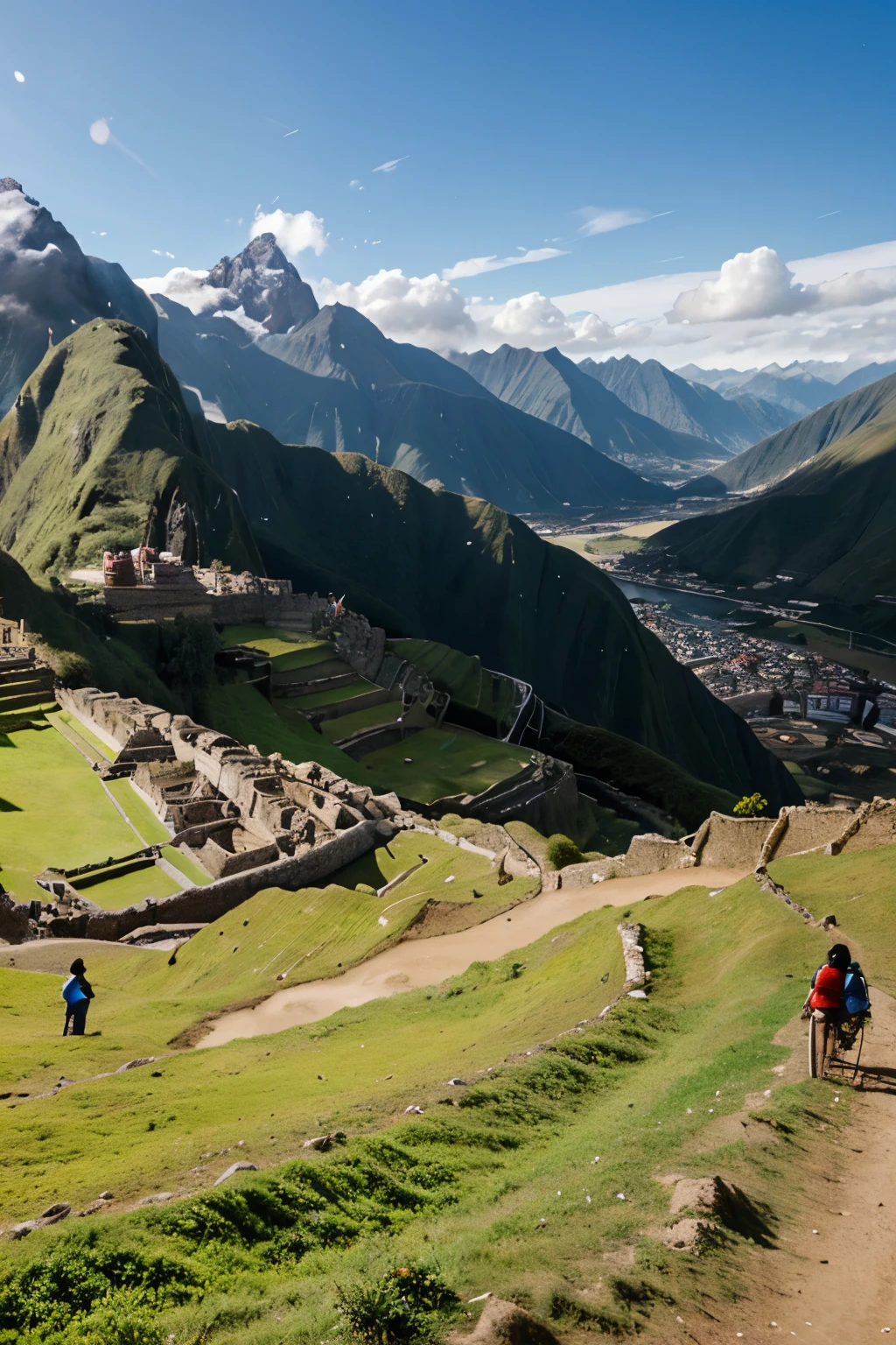 crea un paisaje del peru