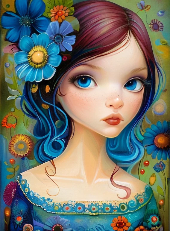 masterpiece,best quality,illustration,style of Jeremiah Ketner, tech genius age girl