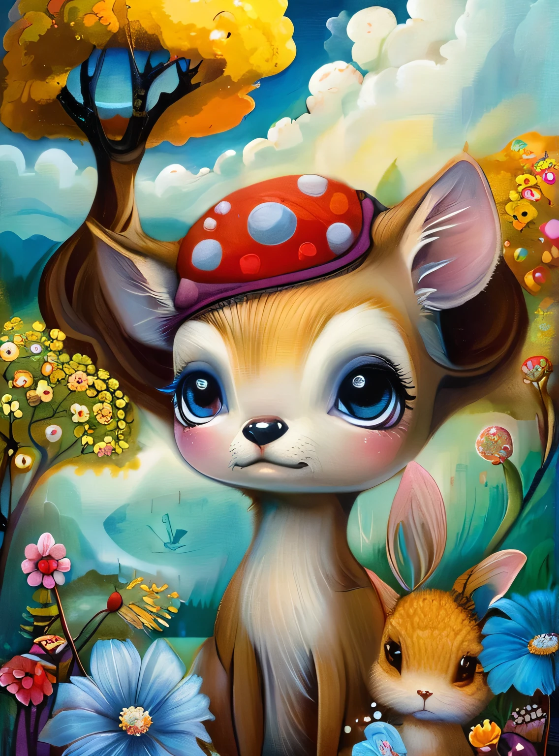 masterpiece,best quality,illustration,style of   Jeremiah Ketner, animals