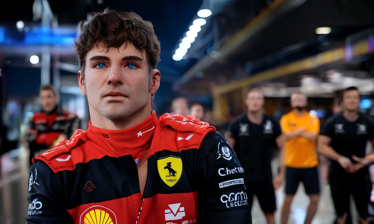 a close up of a man in a red and black jacket, f 1 driver charles leclerc, f 1,3D character, a very tall man wearing a black commando attire, bodybuilder, very short black hair, blue eyes, cute big circular reflective eyes, big white gloves, white combat boots, white ammunition belt, black t-shirt with skull motif, skull logo on his chest, holding a 45 colt pistol, (cinematic composition), (pixar style:1.2), (CGI animation: 1.2), (Disney: 1.2), (cartoon: 0.2), (best quality, masterpiece, 4k, ultra detailed, sharp focus, 8k, high definition:1.2), (by Danny Mac 3D, by Follygon), (masterpiece: 1.2), absurdres