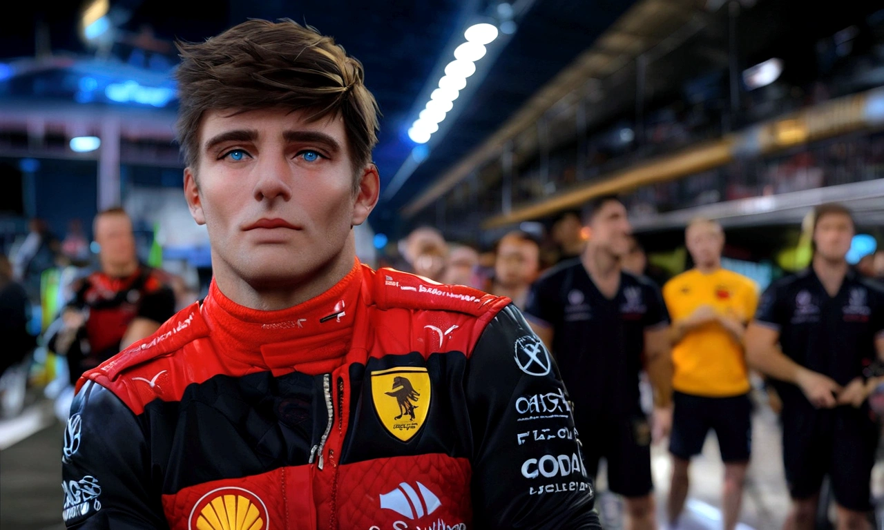 a close up of a man in a red and black jacket, f 1 driver charles leclerc, f 1,3D character, a very tall man wearing a black commando attire, bodybuilder, very short black hair, blue eyes, cute big circular reflective eyes, big white gloves, white combat boots, white ammunition belt, black t-shirt with skull motif, skull logo on his chest, holding a 45 colt pistol, (cinematic composition), (pixar style:1.2), (CGI animation: 1.2), (Disney: 1.2), (cartoon: 0.2), (best quality, masterpiece, 4k, ultra detailed, sharp focus, 8k, high definition:1.2), (by Danny Mac 3D, by Follygon), (masterpiece: 1.2), absurdres