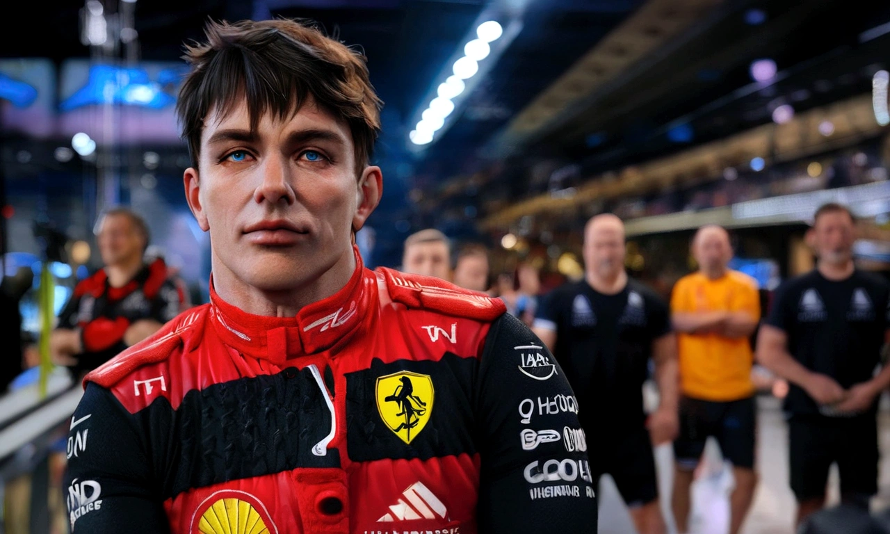 a close up of a man in a red and black jacket, f 1 driver charles leclerc, f 1,3D character, a very tall man wearing a black commando attire, bodybuilder, very short black hair, blue eyes, cute big circular reflective eyes, big white gloves, white combat boots, white ammunition belt, black t-shirt with skull motif, skull logo on his chest, holding a 45 colt pistol, (cinematic composition), (pixar style:1.2), (CGI animation: 1.2), (Disney: 1.2), (cartoon: 0.2), (best quality, masterpiece, 4k, ultra detailed, sharp focus, 8k, high definition:1.2), (by Danny Mac 3D, by Follygon), (masterpiece: 1.2), absurdres