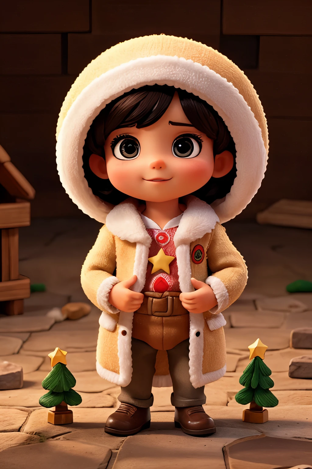 Bebe en un pesebre  
