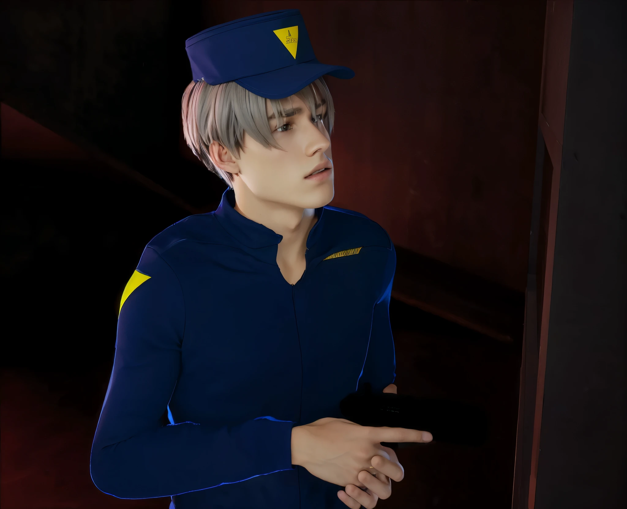 highly detailed and ultra-realistic scene of a young man