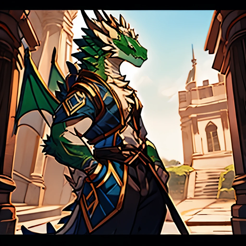 Dragon, Asas grandes escamas pretas e verdes