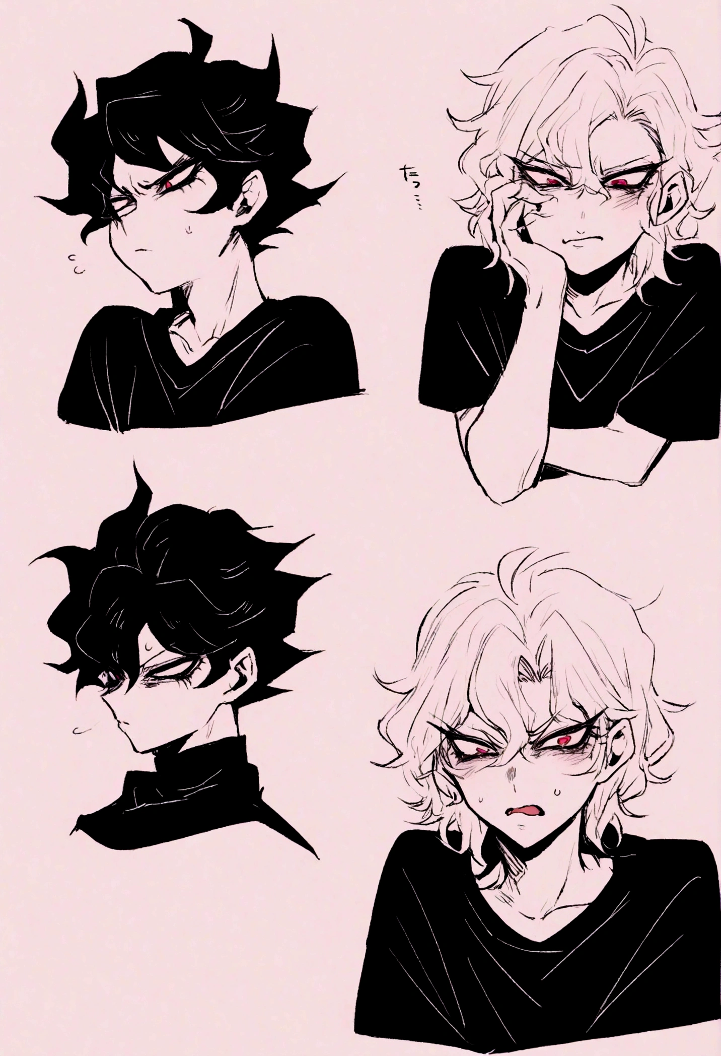 Akira Fudo, Devilman Crybaby, Male, with black clothes