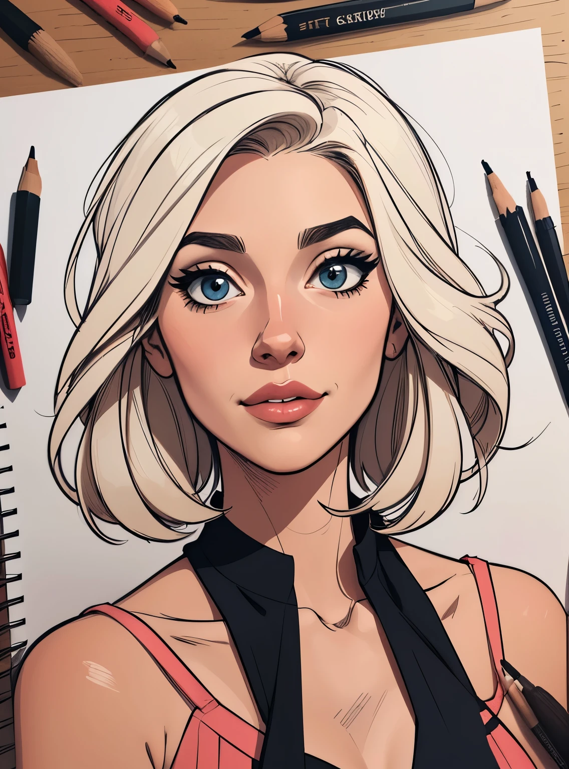 (estilo de desenho animado:1.2), Imagem de desenho animado de uma mulher com cabelo grande, garota funky super fofa, cartoon style illustration, Estilo de arte de desenho animado, Estilo de arte de desenho animado, digital illustration style, design de personagens altamente detalhado, arte digital detalhada fofa, City fan art, Design de personagens de retrato, beautiful digital illustration, retrato de alta qualidade, arte em quadrinhos, Retrato de design de personagens, fundo branco simples