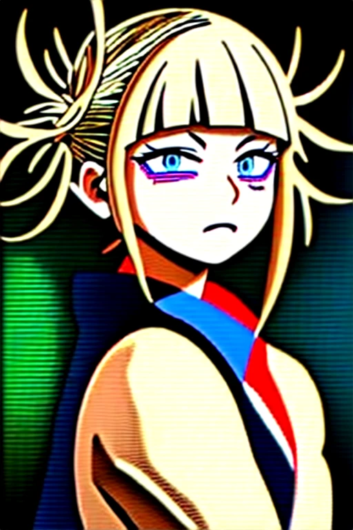 1 girl, super 2D anime, 2D animation, ultra HD image style 2D style, detailed, sharp focus, smooth lines, high resolution, vibrant colors, well-proportioned, natural pose, clean, polished, balanced lighting, anime style, beautiful eyes, detailed hair, dynamic pose, expressive, high quality, professional, stunning, intricate details, colorful background,(\himiko toga)/,(\Boku no hero academia character)/,(\perfect image)/,(\Perfect face)/,(\perfect eyes)/,(\perfect image resolution)/,(High image graphics)/