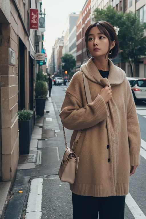Caucasian、Brown Hair、Morning sickness