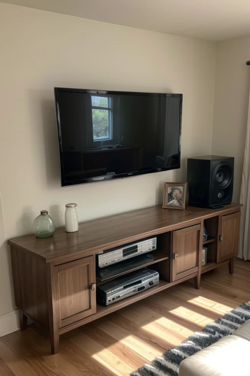 living room showing television on TV program