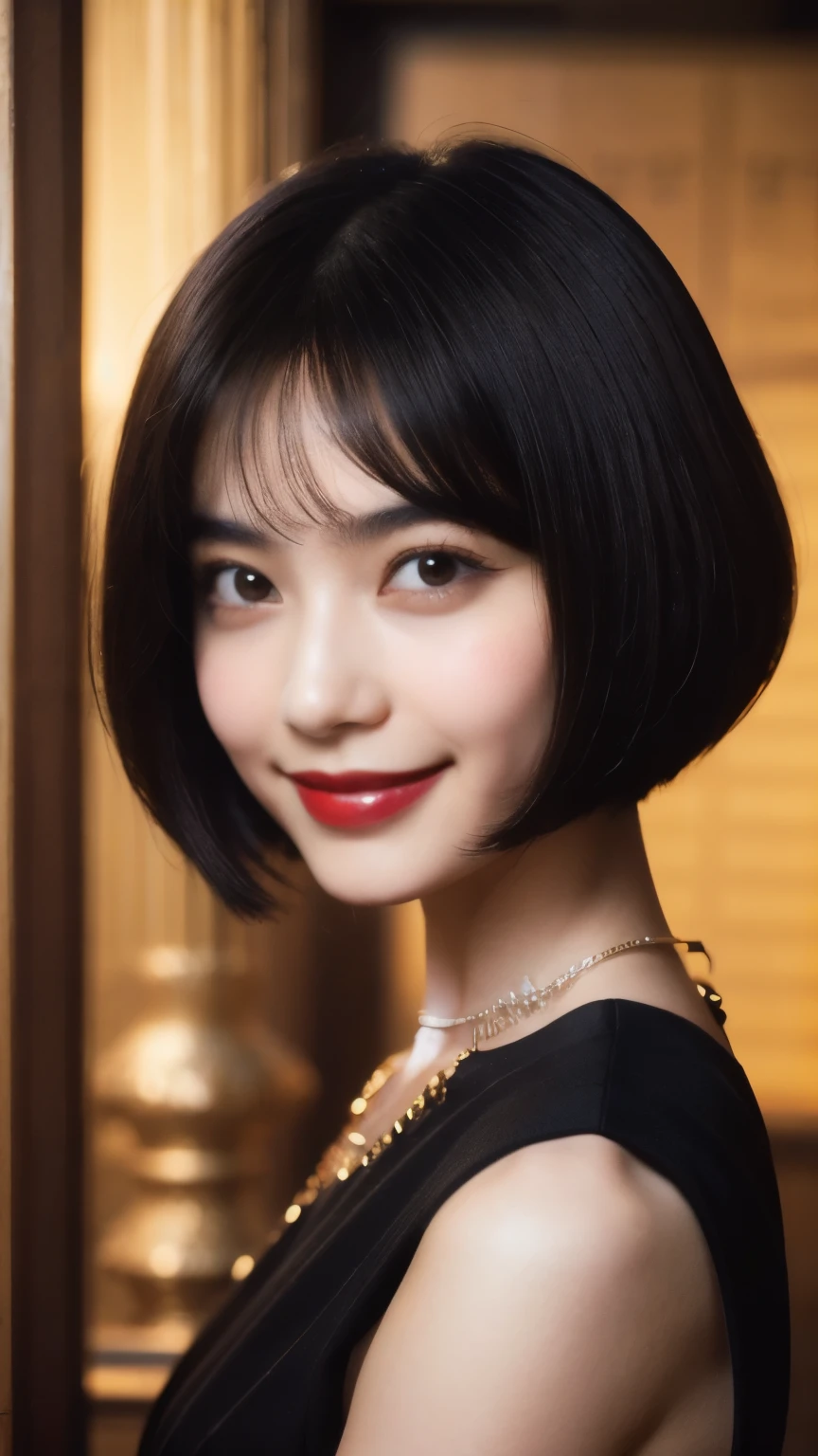 240 20-year-old female, short hair,A kind smile, lipstick, Egyptian civilization