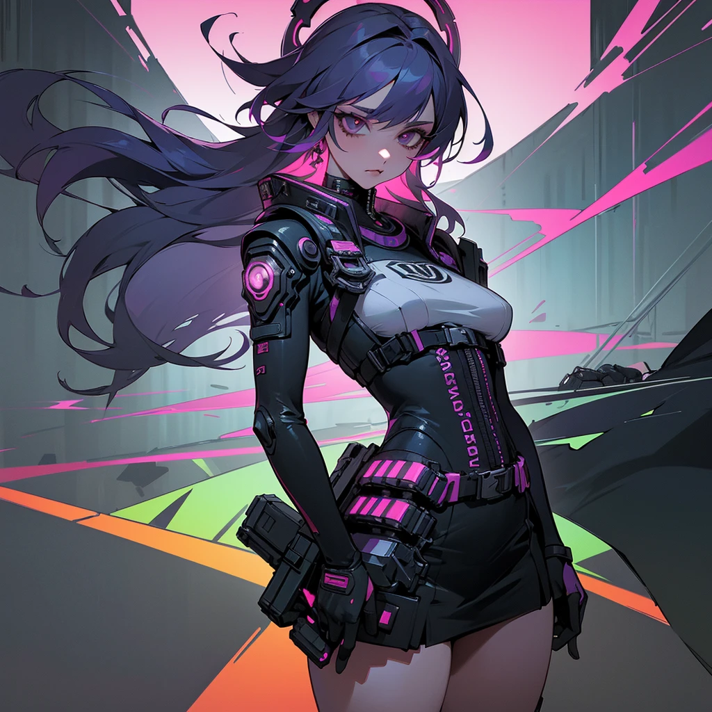 Nsfw,SF poster,Takashi murakami,pop culture art,manga,a female Nsfw cyborg,erotic posing,doujin,hentai,kawaii,stylish,pussy,busty, pubic hair,glamour,pop color tone,psychedelic costume,dynamic angle,cinematic scene,mugnum,armored,A Cyberpunk dystopian girl,fantasic dystopia,dystopian scape,bladerunner,ghost in the shell,photorealistic,psychedelic colourful tone,posing,armed,guns,weapons,masterpiece,ultimate detailed,8k,detailed background