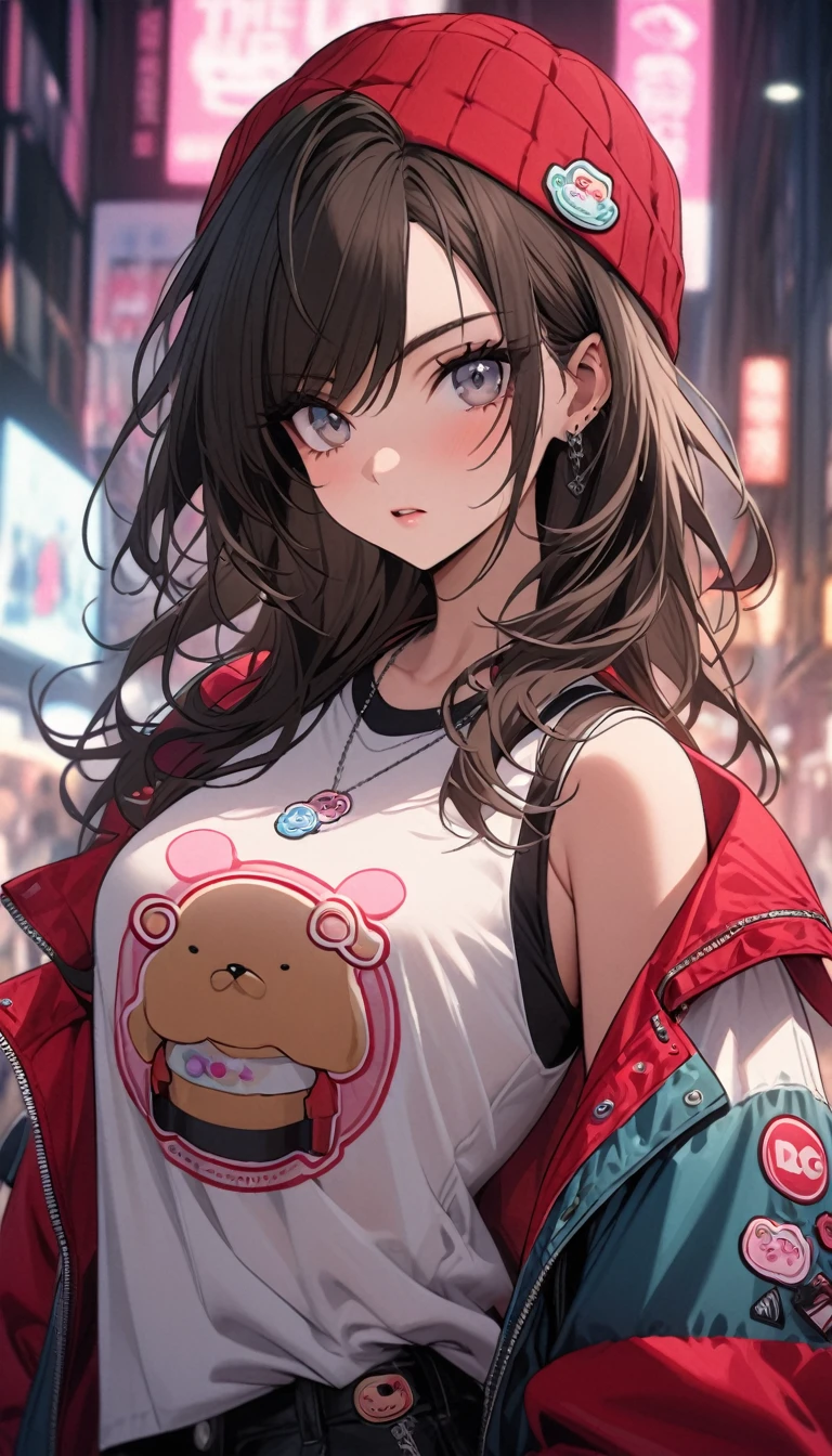 the best quality, 4K, 8K, High resolutions, Masterpiece artwork, portraite, 1 girl, curly black hair, hazel eyes, frekles, Caucasian skin, baby pink hoodie 
