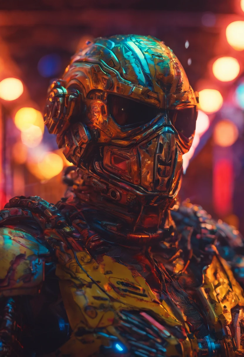 A mask with a smiley face on a silver round plate, camouflage uniform, scarecrow, surreal, intricate details, dramatic lighting, cinematic composition, fantasy, dark mood, chiaroscuro, muted colors, moody atmosphere
Cinematic, Hyper-detailed, insane details, Beautifully color graded, Unreal Engine, DOF, Super-Resolution, Megapixel, Cinematic Lightning, Anti-Aliasing, FKAA, TXAA, RTX, SSAO, Post Processing, Post Production, Tone Mapping, CGI, VFX, SFX, Insanely detailed and intricate, Hyper maximalist, Hyper realistic, Volumetric, Photorealistic, ultra photoreal, ultra-detailed, intricate details, 8K, Super detailed, Full color, Volumetric lightning, HDR, Realistic, Unreal Engine, 16K, Sharp focus, octane render --v testp