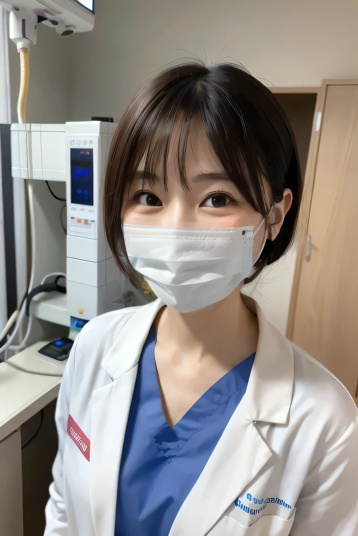 Wearing a surgical mask