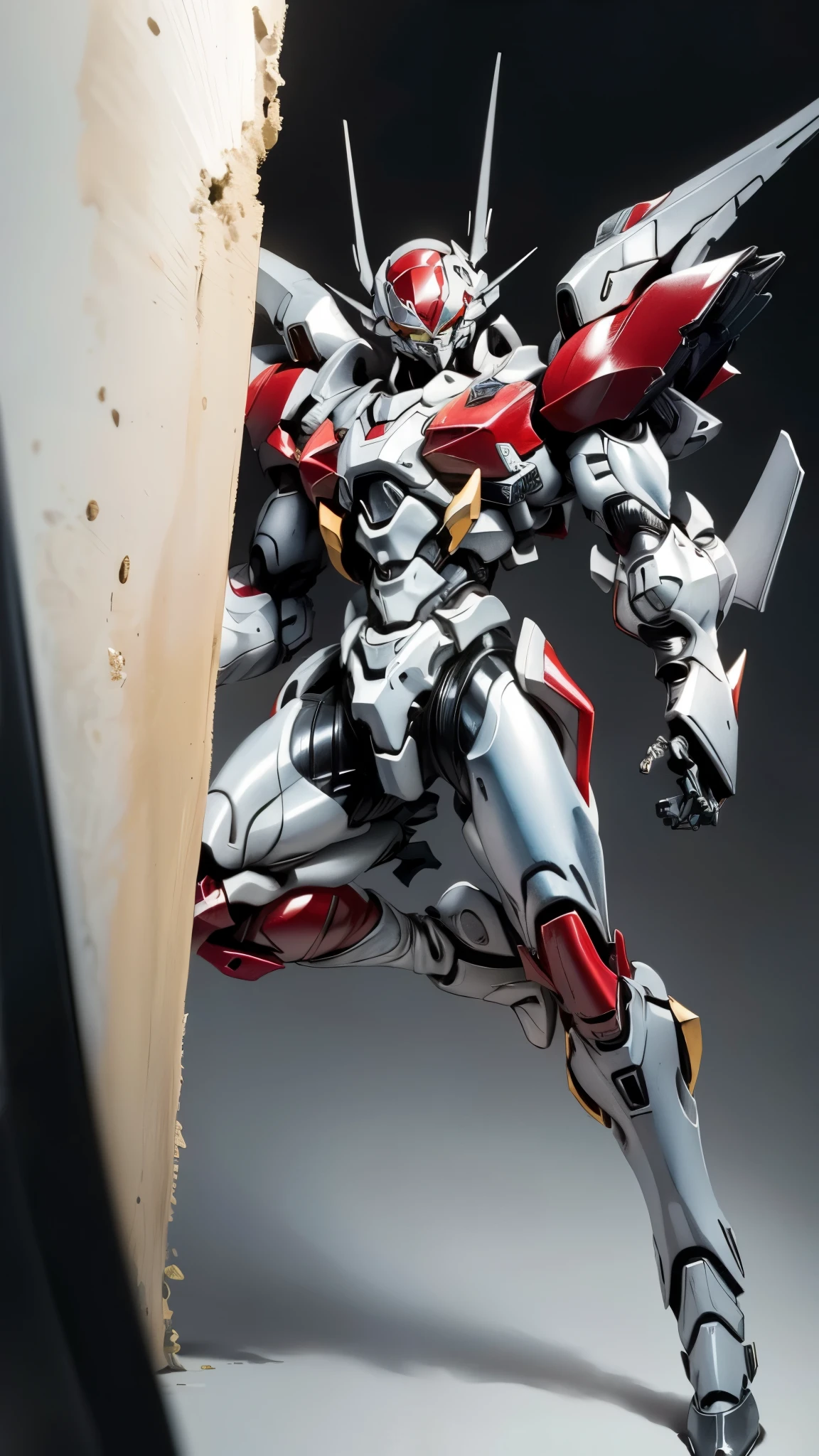 Humanoid Mecha, fully enclosed shoulder guards, matching arm and leg guards, full body, full armor, the design balances heavy with agility, (the color scheme is primarily white with red and blue accents, the concept Inspired by Super robot, organic biotech armor, standing, floating high above the futuristic sci-fi city), exquisite and mature art style, (aura effect, energy, glowing eyes, the armor glows), ((SRS)), metallic, dynamic, dramatic, high definition, best quality, highres, ultra-detailed, ultra-fine painting, extremely delicate, professional, perfect body proportions, anatomically correct, symmetrical face, extremely detailed eyes and face, high quality eyes, creativity, RAW photo, UHD, 32k, Natural light, cinematic lighting, masterpiece-anatomy-perfect, masterpiece:1.5