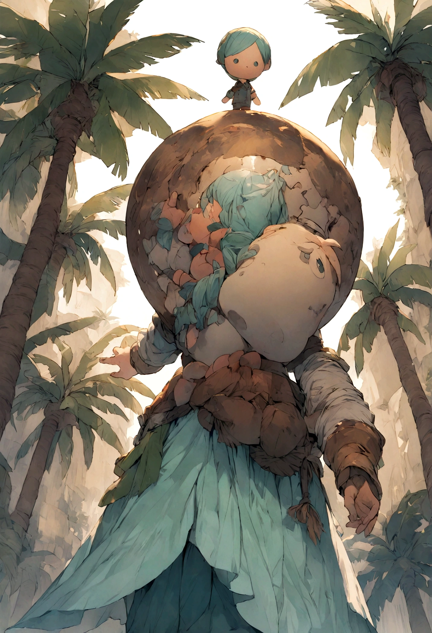 doll in the shape of a palm tree