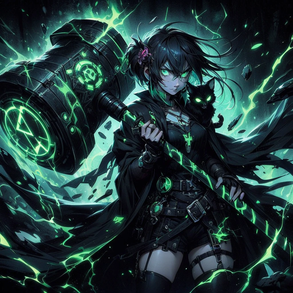 Criar personagem A.B.A. inspirado no jogo NEXUS:guilty gear strive, sorriso mad, artgerm, ouka_niji 5, 16:9