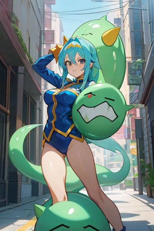 Many dancers，Custom woman，
Anime characters posing in front of buildings，seven deadly sins anime，konosuba，konosuba anime style，Popular isekai anime，Reincarnation Shitara Slime Dattaken，Today’s featured anime stills，cartoon&quot;，Anime Visual，Reincarnated as a Slime，animation main visual”，8k!，animation main visual