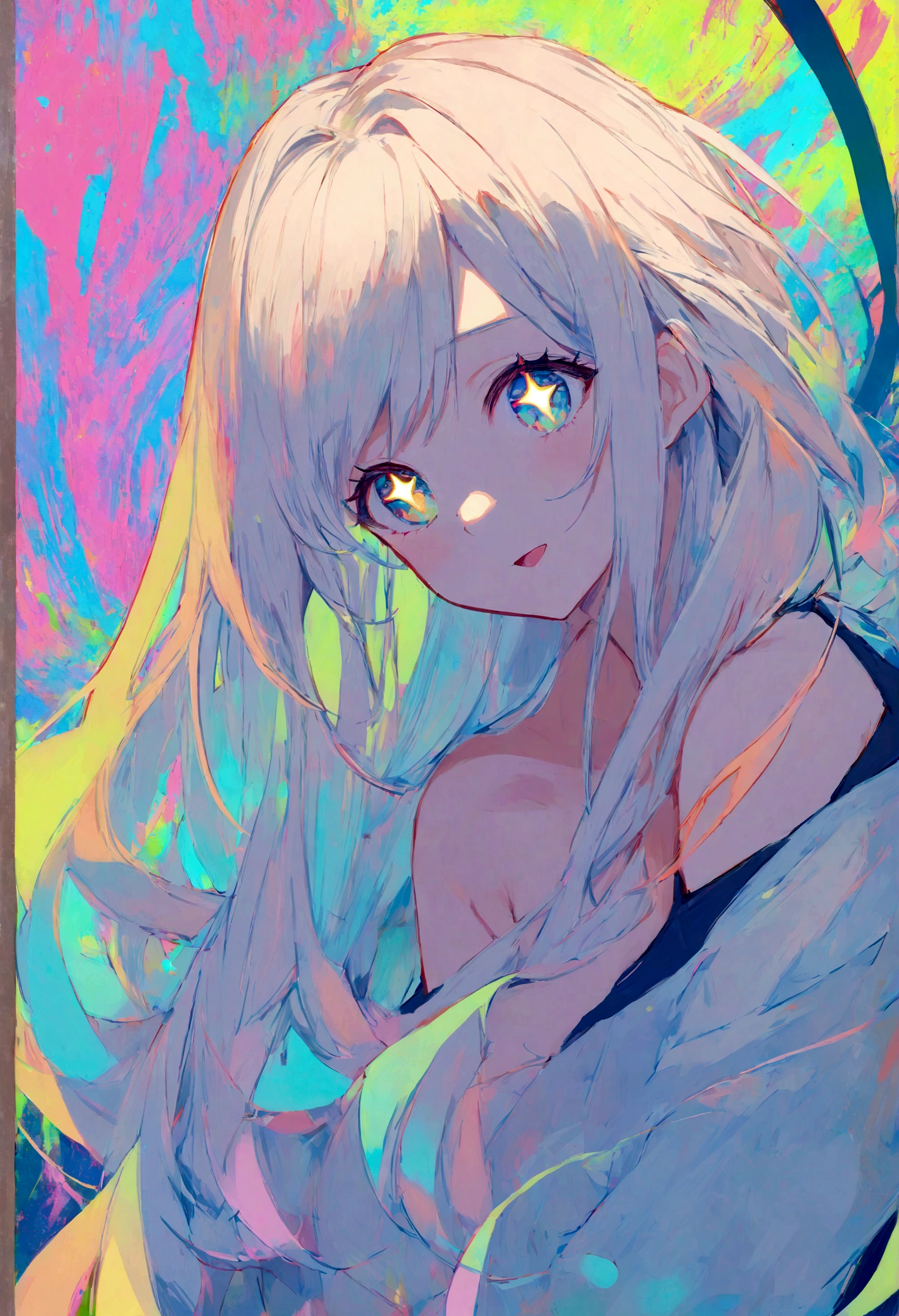 rainbow paint, a girl made entirely out of rainbow paint, entirely paint, 1girl, all rainbow paint, hdr, (intricate details, hyperdetailed:1.15), gorgeous lighting, rainbow, paint splatter, splashes, very rainbow, very colorful, neon, paint drops, rainbow paint background, colorful background