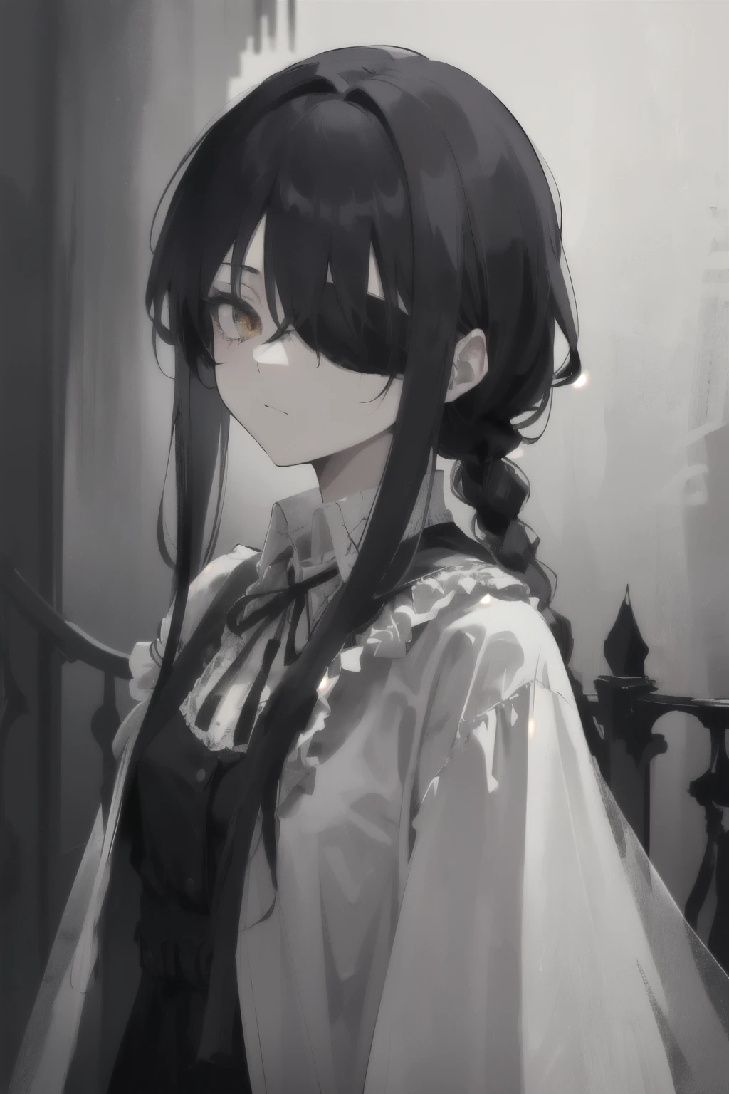 (masterpiece, best quality, high quality, highres, ultra-detailed), 1girl, blindfold,