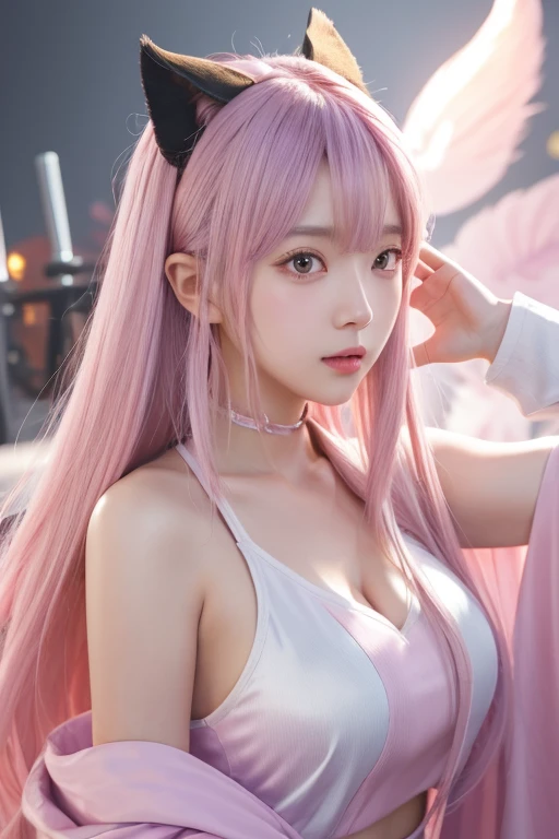 there are many anime characters on a wall with a star, arknights, from arknights, fate grand order, from bravely default ii, crisp clear rpg portrait, chibi, characters from azur lane, kantai collection style, genshin, art of kirokaze pixel, hd artwork, kantai collection arcade, video game genshin impact, granblue fantasy+++++arafed image of a group of asian women posing for a picture, (pink colors), trending at cgstation, pink skin, trending on cgstation, portrait of a pink gang, 1 as february), ulzzang, ((Purple)), pink clothes, trending on bbwchan, yanjun chengt, in girls generation, pastel pink skin tone(((a lot of)))