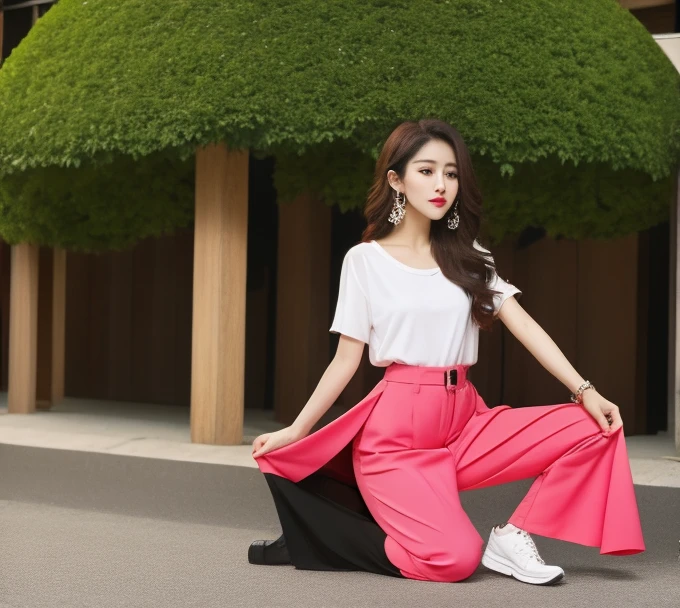 (((100 girl groups take photos))),Sexy clothes,Colorful clothes,Short sleeve,V neckline,Sexy is the theme,beautiful,a lot of,a lot of美女,18 years old