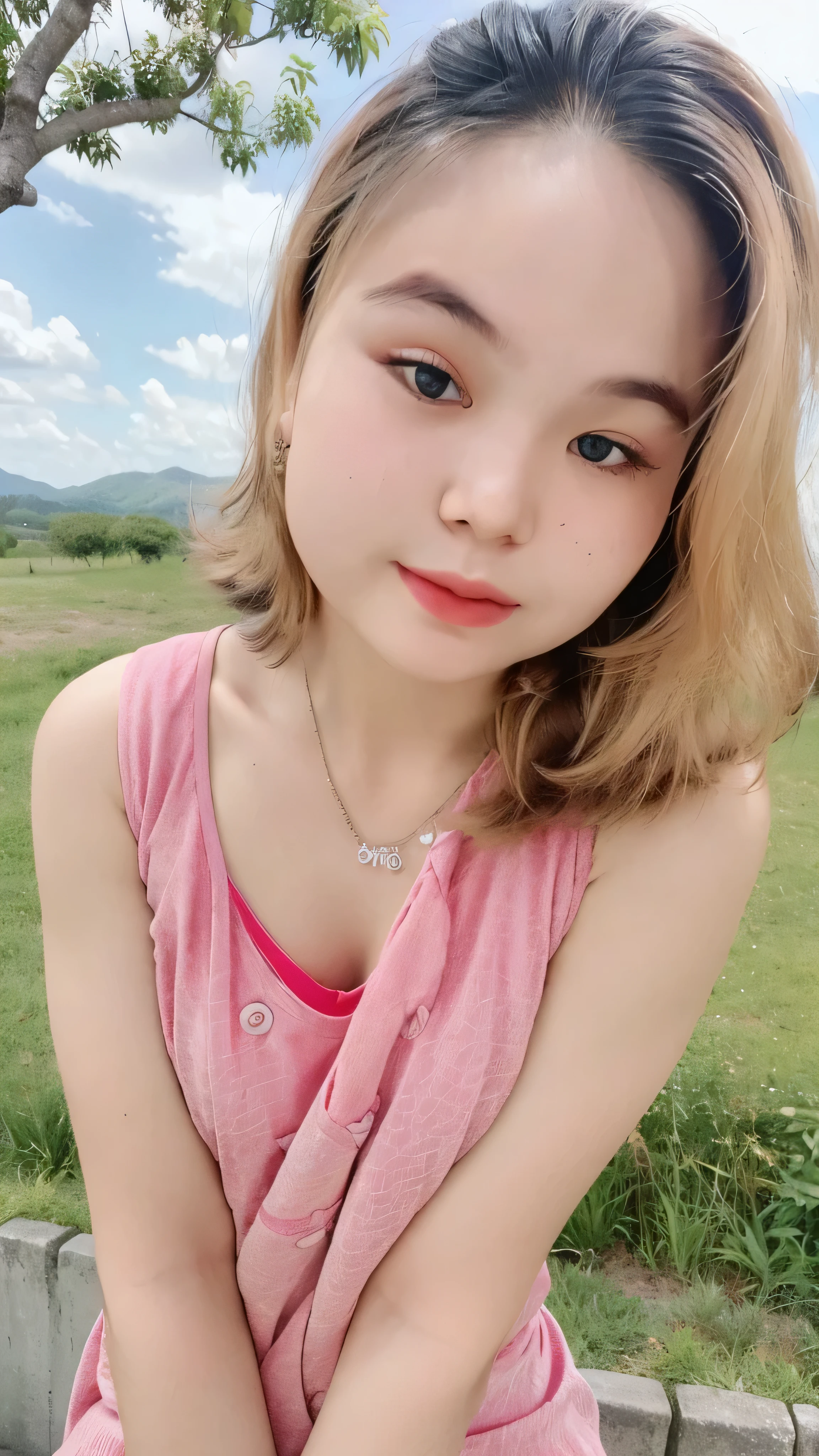 (super highest quality:1.3) (very realistic, Photoreal:1.3), (sharp focus:1.3), (Realistic and very high quality:1.3). (high resolution/High resolution:1.3), very delicate and beautiful, soft light, (brown hair, Shoulder-length straight bob hair sways in the wind), beautiful detailed girl, highly detailed eyes and face, beautifully detailed nose, thin and beautiful eyes, 1 girl, Japanese, Pure beauty, cute, young, (smaller and flat chest), realistic face, realistic body, beautiful thigh, open shirt, mini skirt, cherry blossom background