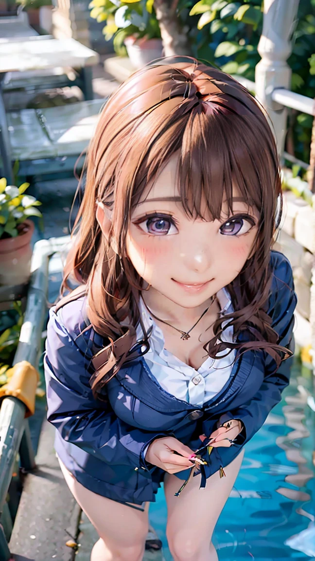 ((((highest quality)))), (((Ultra-precision CG 16K))), (((masterpiece))), (((Very detailed))), (((Extremely detailed))), (((Black outline:1.3, Written boundary depth:1.3 , Written soft outline))), Blur, Bokeh, Maximum clarity and sharpness,Multilayer Texture, Surface Shading, Cinematic lighting, Beautiful details sparkle ,Perfect Proportions, Limited to one woman, BREAK accurate, Anatomically correct, Highly detailed face and skin texture, drawn in detail, Highly detailed facial and skin texture, Detailed eyes, beautiful hair, Beautiful Japanese Idol face, Beautiful and beautiful eyes, Beautiful body, Beautiful breasts, Beautiful thighs, Beautiful legs, Beautiful fingers, (Beautiful views) , skinny body, ((Beautiful Skin)), ((Skin Texture)) BREAK breast enlarged, large Breasts, perky breast, (blush, smiling:1.3, brown eyes, pink cheek, Double eyelids, Thin eyebrows, narrow eyes:1.3, Natural cheeks, Glossy skin, Fair skin:1.2, (Glossy lips:1.4, shiny lips: 1.4 ), high school student, Attractive adult woman ) , Long-Hair:1.3, straight-Hair:1.3, Hair Intake, Inner hair color, [(gradient hair from navy to yellow:1.4):0.4], BREAK (summer-casual, wearing outerwear outfits to button up) , nail art, necklace, Bridal Ring, wearing a watch BREAK ((((Chatting with friends while walking:1.3 , from front, from above, bust up, closeup face )