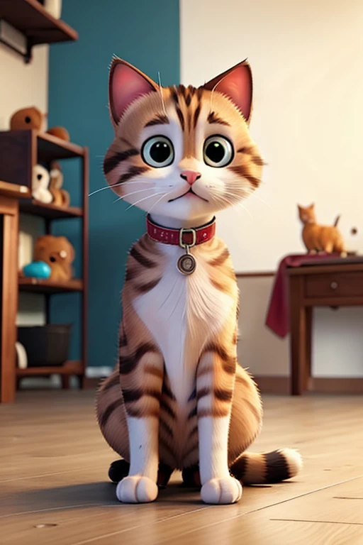 Cat using phone