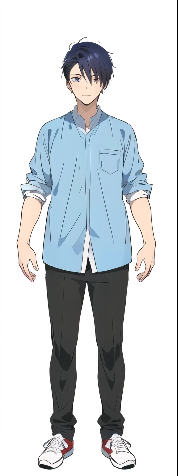 anime boy cool skin white