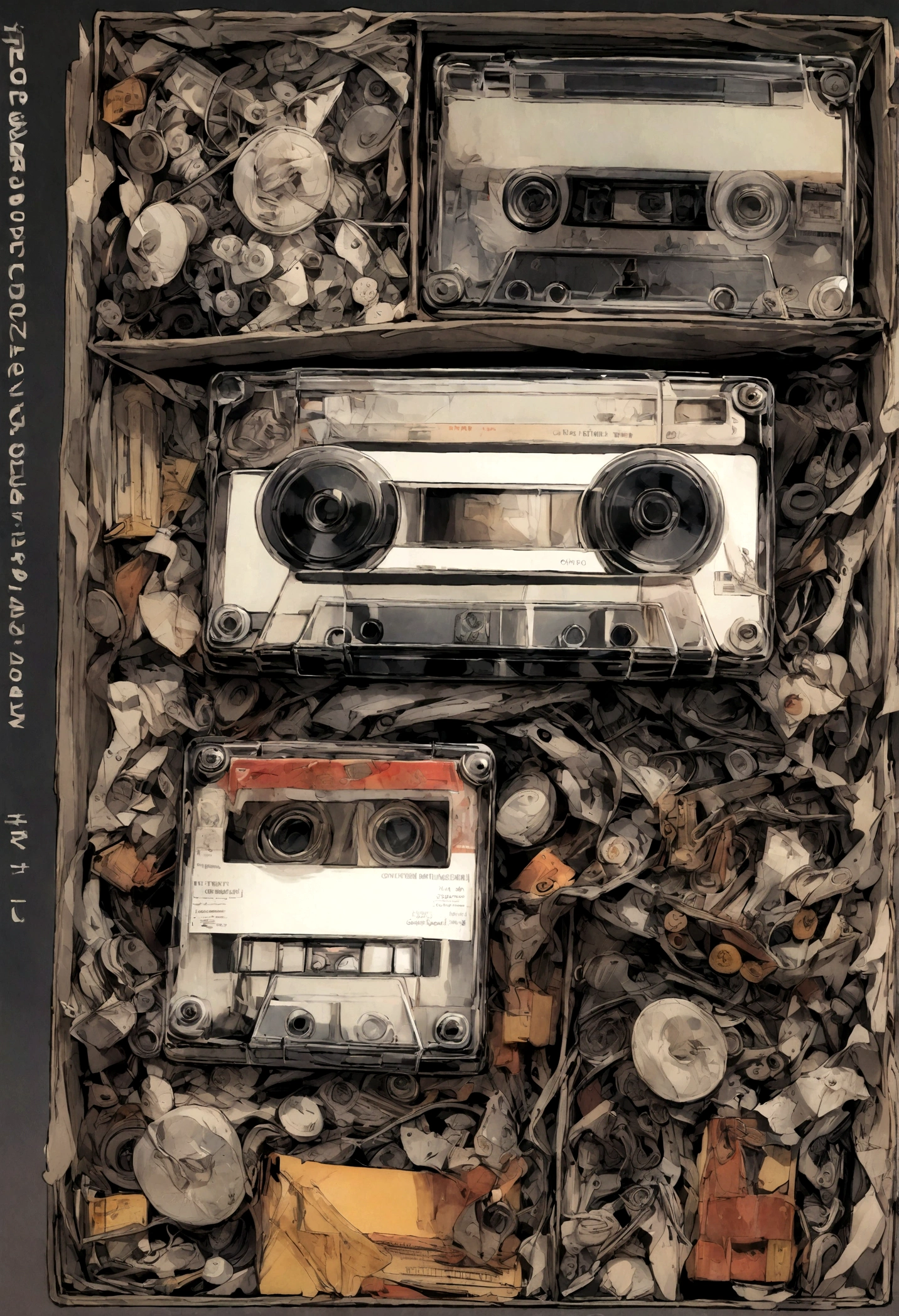cassette tape　Retro