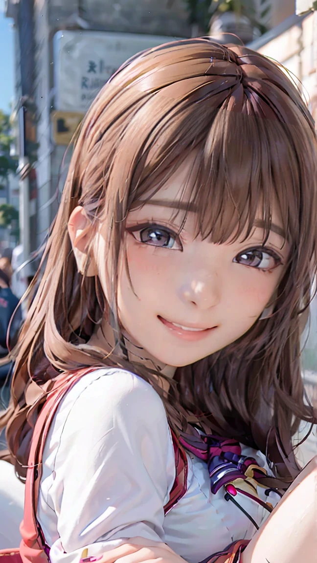 ((((highest quality)))), (((Ultra-precision CG 16K))), (((masterpiece))), (((Very detailed))), (((Extremely detailed))), (((Black outline:1.3, Written boundary depth:1.3 , Written soft outline))), Blur, Bokeh, Maximum clarity and sharpness,Multilayer Texture, Surface Shading, Cinematic lighting, Beautiful details sparkle ,Perfect Proportions, Limited to one woman, BREAK accurate, Anatomically correct, Highly detailed face and skin texture, drawn in detail, Highly detailed facial and skin texture, Detailed eyes, beautiful hair, Beautiful Japanese Idol face, Beautiful and beautiful eyes, Beautiful body, Beautiful breasts, Beautiful thighs, Beautiful legs, Beautiful fingers, (Beautiful views) , skinny body, ((Beautiful Skin)), ((Skin Texture)) BREAK breast enlarged, large Breasts, perky breast, (blush, smiling:1.3, brown eyes, pink cheek, Double eyelids, Thin eyebrows, narrow eyes:1.3, Natural cheeks, Glossy skin, Fair skin:1.2, (Glossy lips:1.4, shiny lips: 1.4 ), high school student, Attractive adult woman ) , Long-Hair:1.3, straight-Hair:1.3, Hair Intake, Inner hair color, [(gradient hair from navy to yellow:1.4):0.4], BREAK (girly fashion, wearing outerwear outfits to button up) , nail art, necklace, Bridal Ring, wearing a watch BREAK ((((Sitting on the floor holding your knees:1.3 , from front, bust up, closeup face )