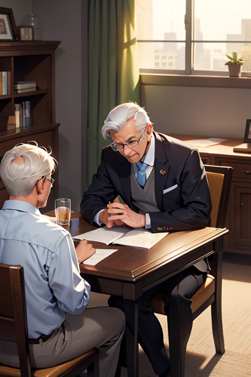 Finanical advisor advice the people for retirement at meeeting room.
