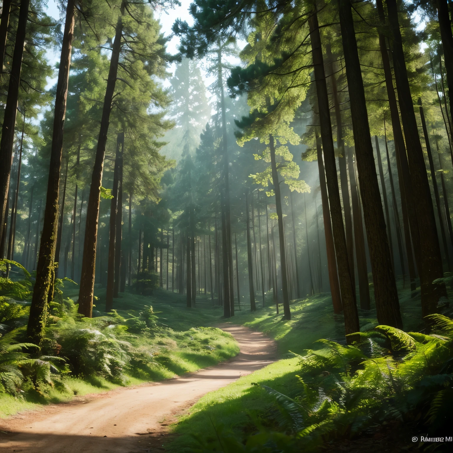 In the mysterious forest No people bright Masterpiece