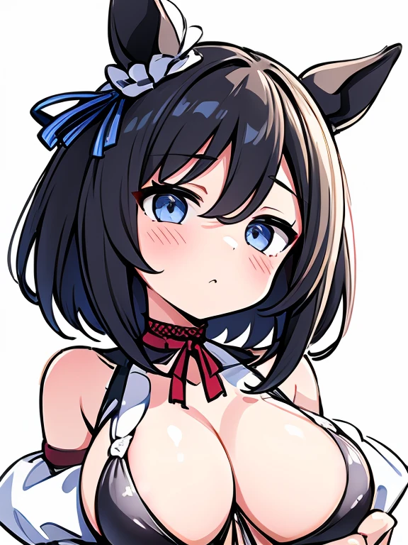 Daitaku Helios | Uma Musume: Pretty Derby,Browsing Caution,1 girl,,,chest,尖ったchest,chestの谷間,Underbust,Side Boob Barbosa,(blush),((Embarrassing)),Spread out and masturbate((Pale white micro bikini))Round 1(((Place your hands behind your head)))((View from below、View from below))Upper body close-up