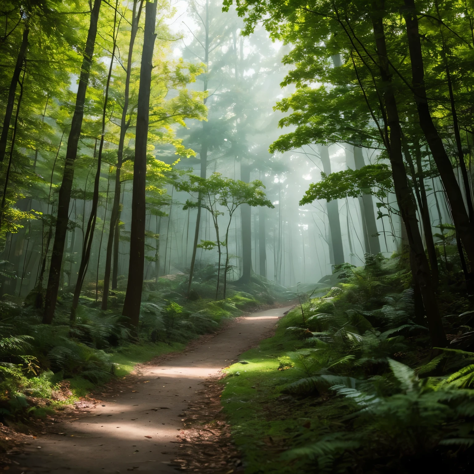 In the mysterious forest No people bright Masterpiece