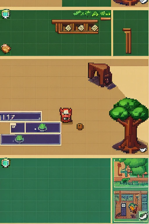 sprite pixel art 16 x 16 24 recursos naturais top-down 2D game