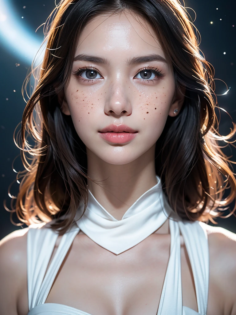 highest quality、ultra high resolution、(photorealistic:1.4)、((full nude))、beautiful eyes、blonde、brown eyes、beautiful breasts、detailed skin、thin pubic hair、NSFW, 8k quality, 8K Ultra, pixel up 10 times、Super detailed cute face、detailed lip、detailed eyes、double eyelid、natural makeup、（kind eyes）、（super cute girl）、perfect balance、small tangled naked short hair、((Black background))、((doing sexual service))
